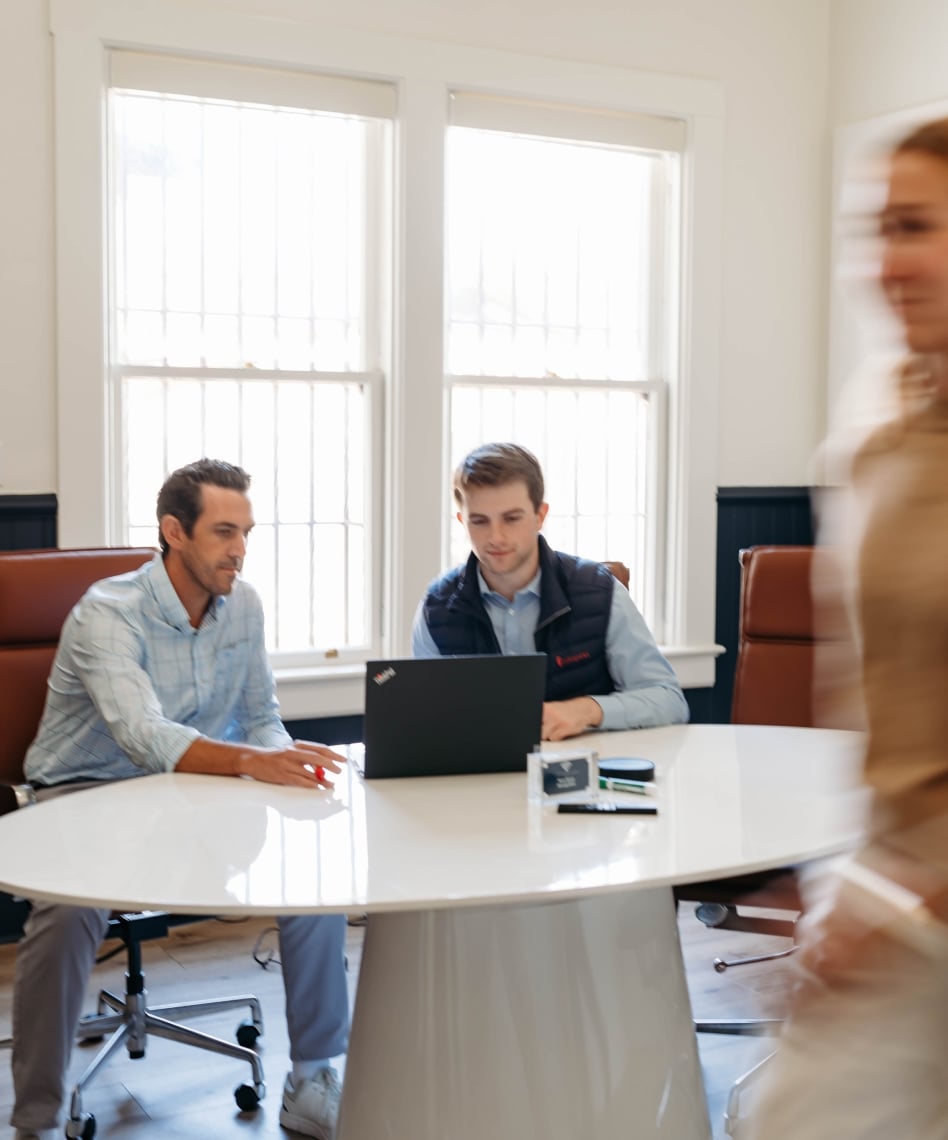 People collaborating in modern office setting